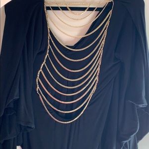 Sky Brand Chain Back Dolman Sleeve Dress M